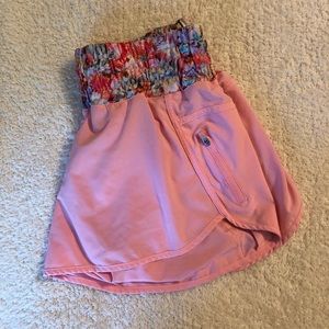 Lululemon Light Pink Tracker Shorts